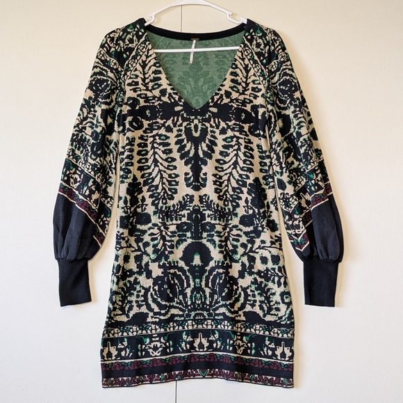 Free People Womens Music & Lyrics Mini Dress Size XS - Picture 1 of 8